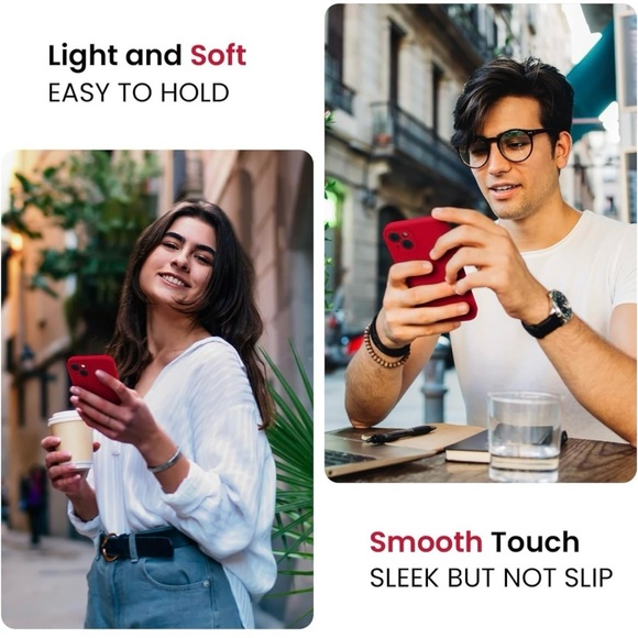 FireNova iPhone 13 Case, Silicone Phone Case Deep Red - Picture 6 of 9